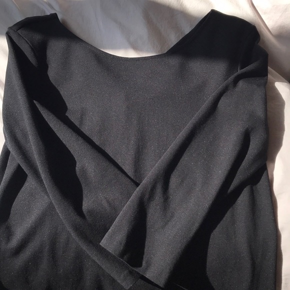 Massimo Dutti little black dress with bow detail - Picture 5 of 7
